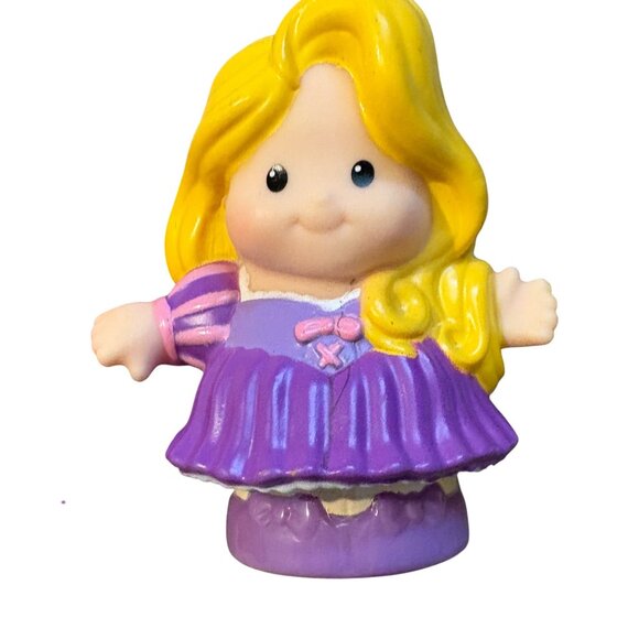Little People Disney Princess Figures Aurora Rapunzel Tiana 3-Piece Set - Picture 3 of 5